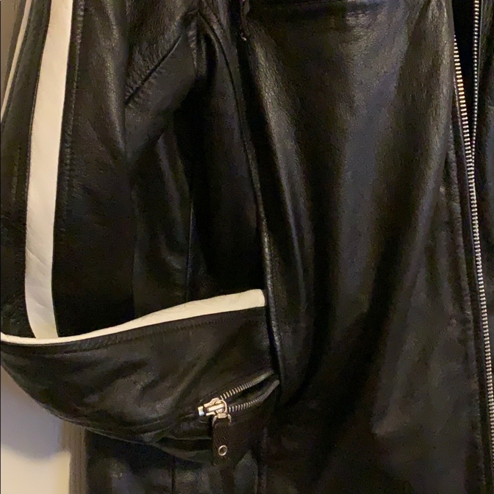 Leather Bomber Jacket - image 4